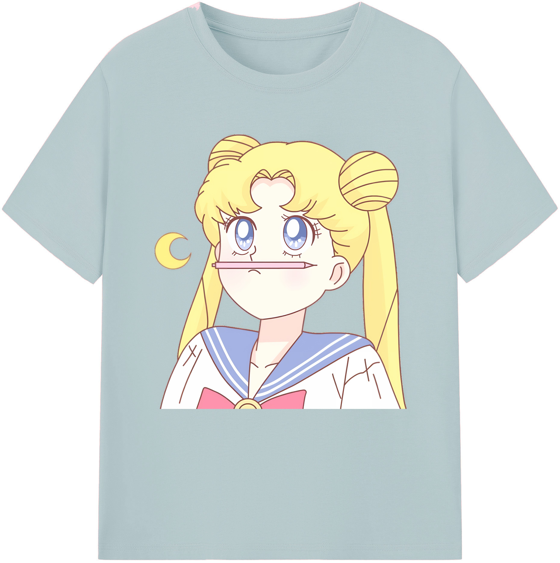 （画像用） 美少女戦士セーラームーン 愛野 美奈子 あいの みなこ Sailor Moon Aino Minako 綿100％半袖Tシャツ（フロントプリント）